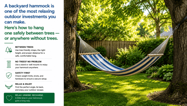Hammock setup tips and backyard bliss