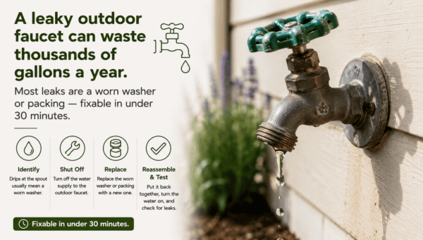How to Fix a Leaky Outdoor Faucet