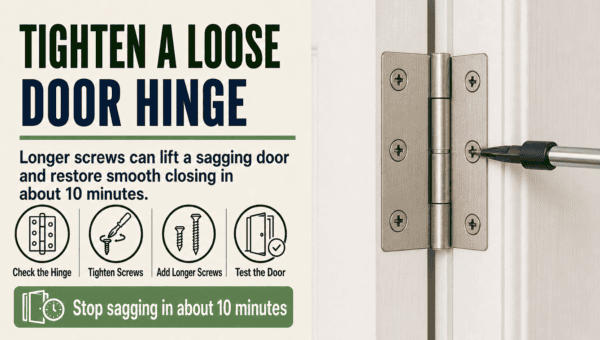 How to Fix a Loose Door Hinge