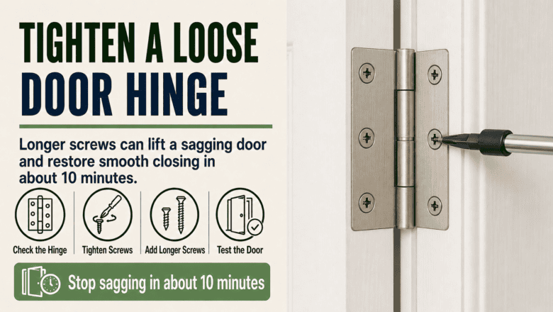 How to Fix a Loose Door Hinge