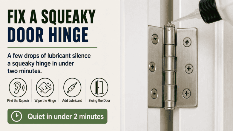 How to Fix a Squeaky Door Hinge