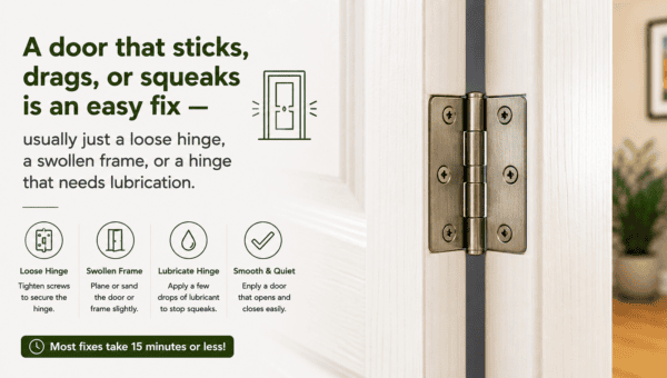 How to Fix a Stuck or Squeaky Door