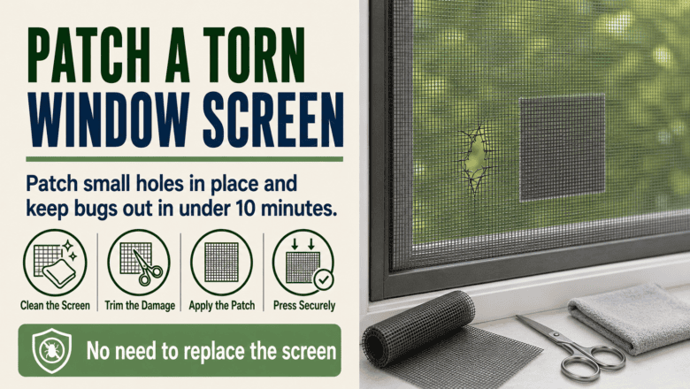How to Patch a Window Screen
