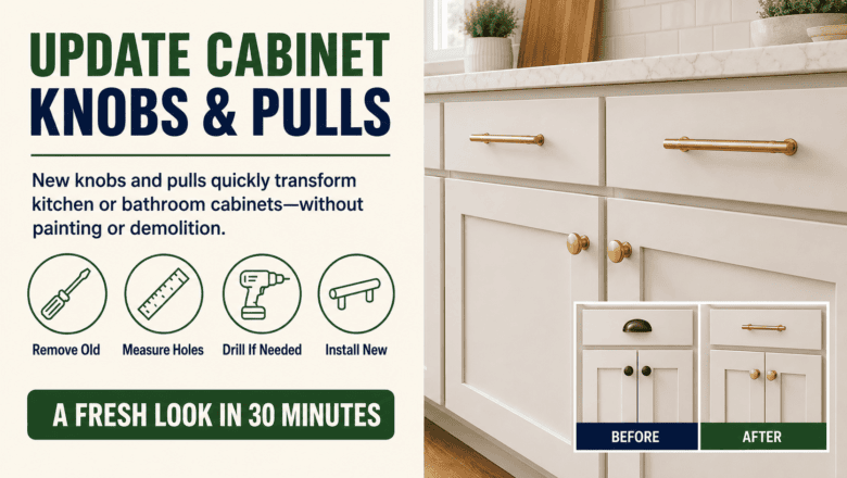 How to Replace Cabinet Hardware