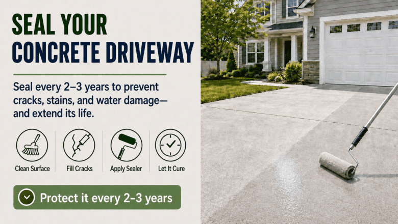 How to Seal a Concrete Driveway