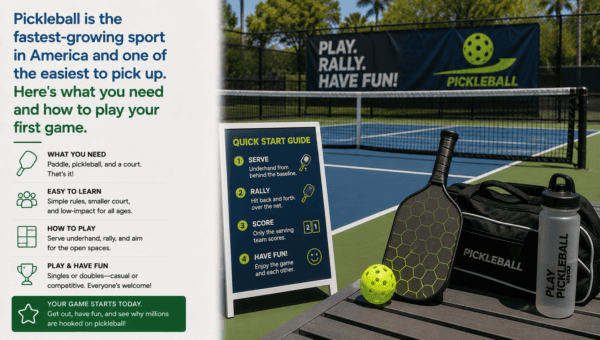 Pickleball easy to learn, fun to play
